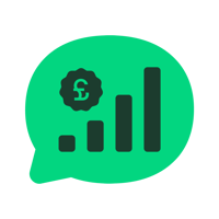 Green icon with £ sign and increasing graph
