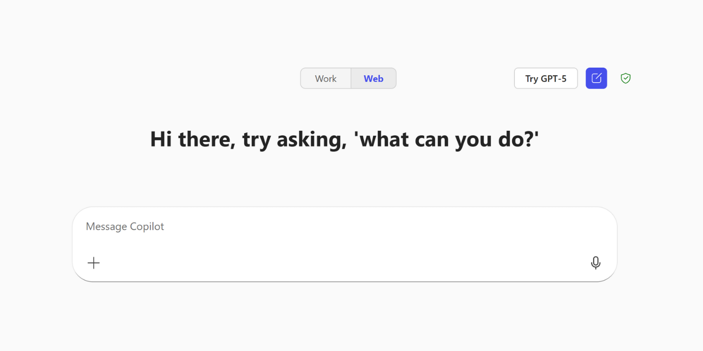 Microsoft Copilot Chat: Work vs Web toggle explained