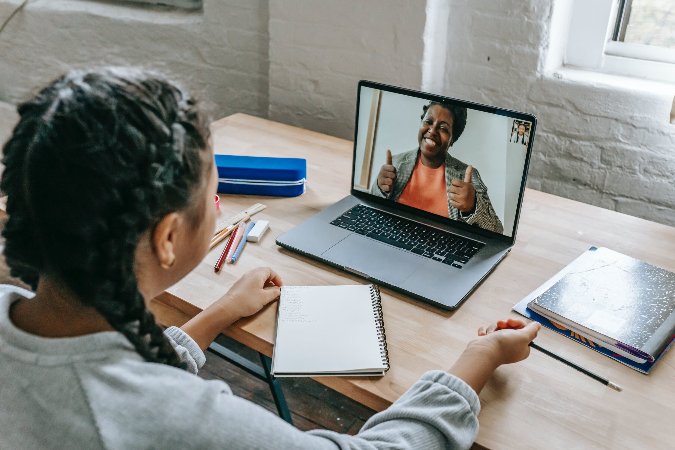 Video Call On Laptop