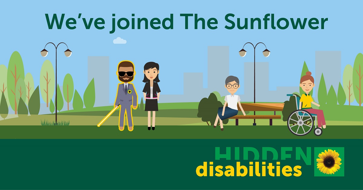 We are members of Hidden Disabilities Sunflower!